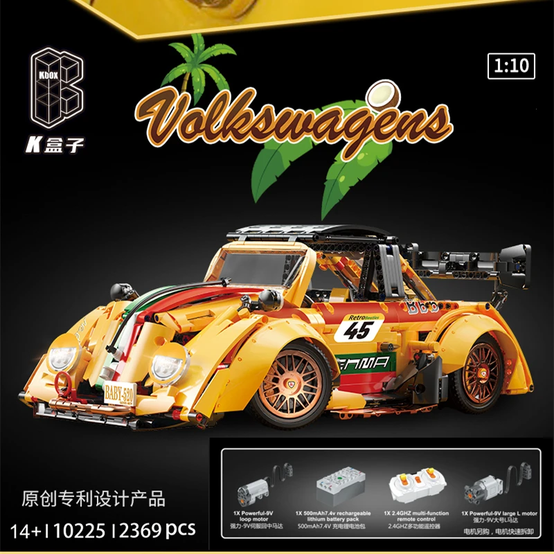 

High-tech 10225 2369PCS Expert Super Sports Racing Car Model Assembly Building Blocks Bricks Educational Toys Birthday Gifts