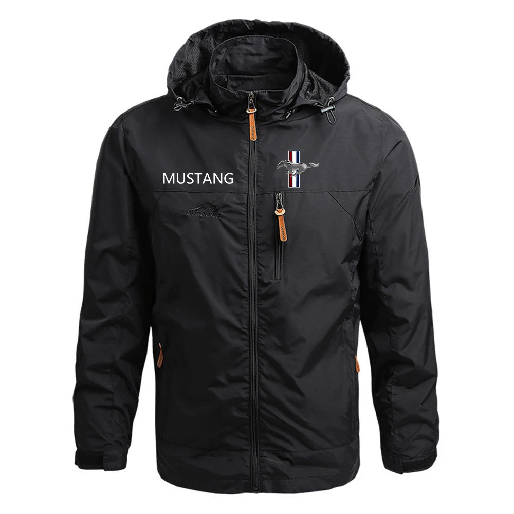 

2021 Mustang Mens Fashion Comfortable Printing Zipper Custom Movement Fitness Windproof Style Jackets