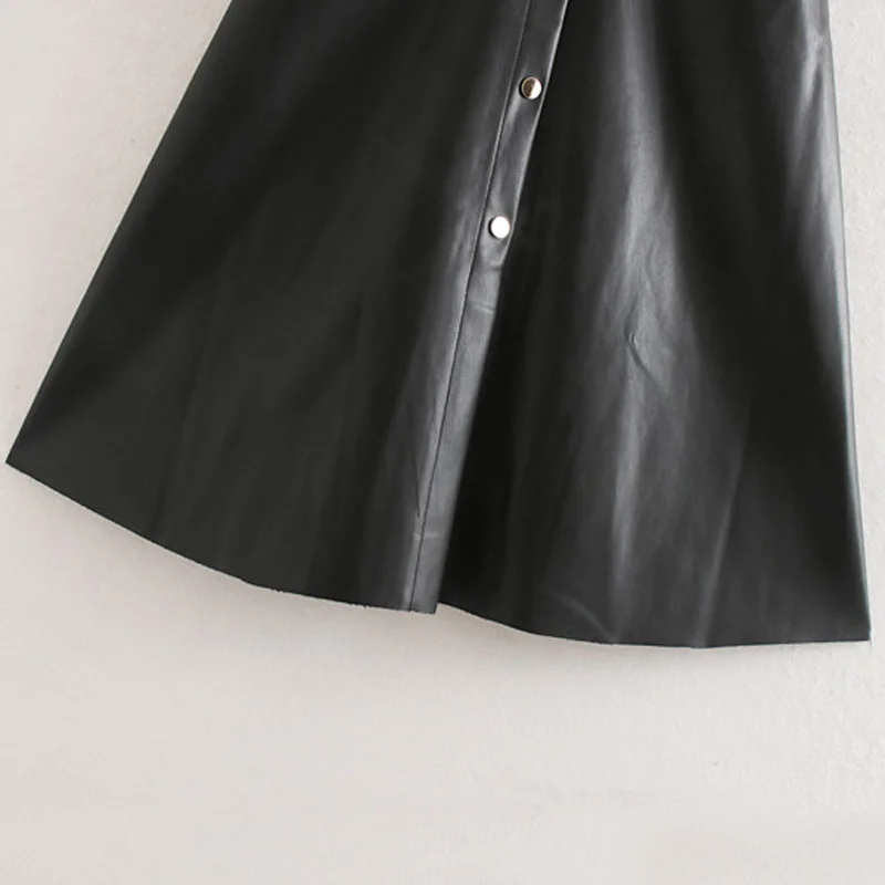 AGong высокая имитация кожи ремень юбки для женщин Мода из искусственной