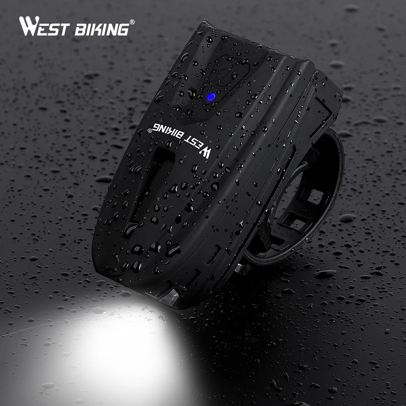 

WEST BIKING 250 Lumens Bicycle Lights Touch Button USB Charging Cycling Flashlight Bicycle Accessories MTB Road Bike Front Light