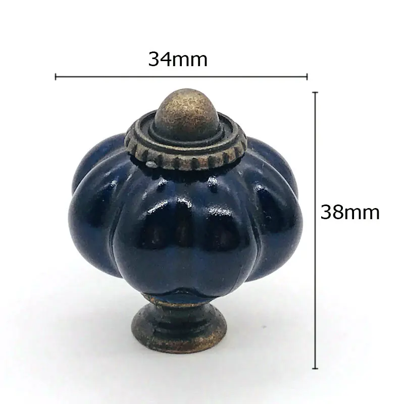 Набор из 8 уникальных ручек для шкафа кухонные дверные ручки кобальтовые синие