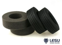 us stock lesu 1pair model part rubber tires d for diy 114 tamiya rc tractor radio control truck toys th02598 smt5
