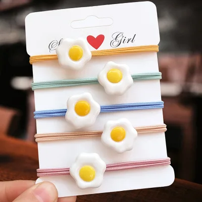 5 шт./компл. эластичная повязка для волос с красивыми маленькими цветами девочек