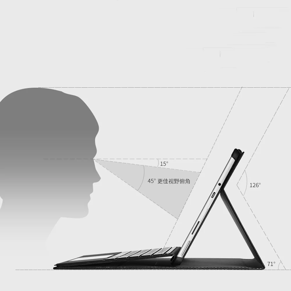 2 в 1 клавиатура чехол для microsoft surface pro4 чехол 12,3 дюймов планшет защитный чехол