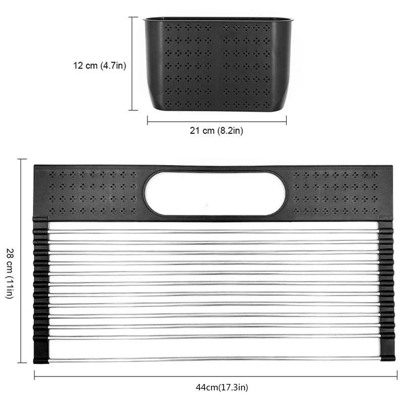 

Over Sink Dish Drying Rack Stainless Steel Kitchen Sink Drain Rack Folding Shelf Dish Rack Water Filter Rack Kitchen Tool