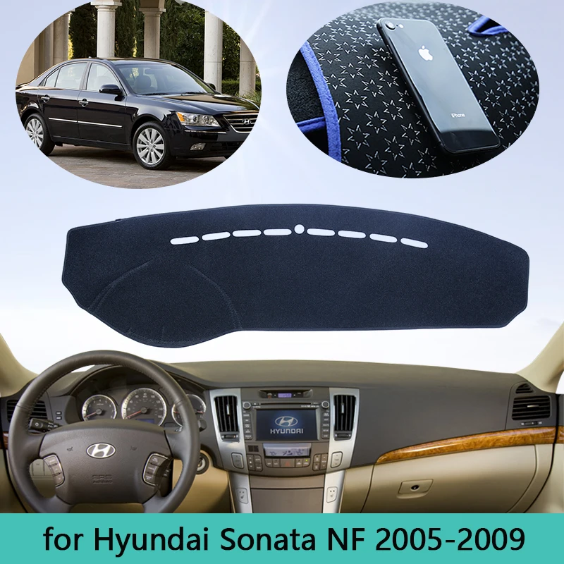 

Car Dashboard Avoid light Cover Dash Mat For Hyundai Sonata NF 2005 2006 2007 2008 2009 Car Auto Non-slip Sun Shade Pad Carpet