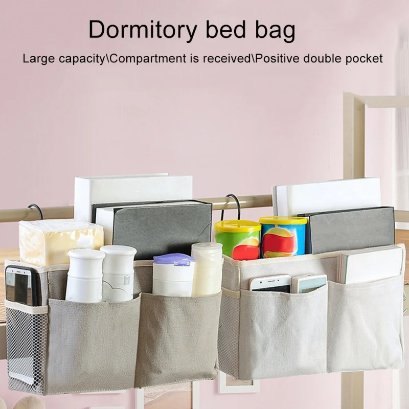 Новый висит Caddy кровать Держатель Карманы прикроватный органайзер для хранения