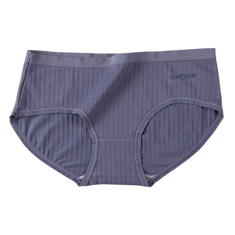 Женские хлопковые трусики M-4XL однотонное нижнее белье женские со средней