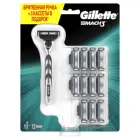 Мужская бритва Gillette Mach 3 c 11 сменными кассетами