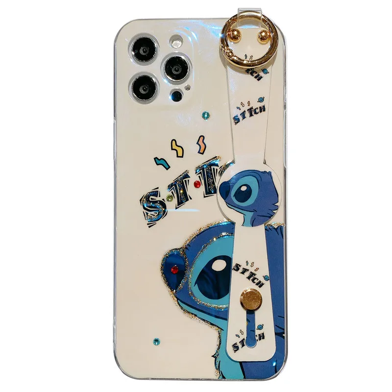 

2021 Stitch for IPhone 7 Plus Xr Xs Max 11/12pro Max 12mini Soft TPU All-inclusive Kawayi Couple Phone Case