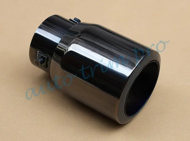 Универсальный 76 мм 3 дюйма на входе сзади глушитель выхлопной трубы наконечник