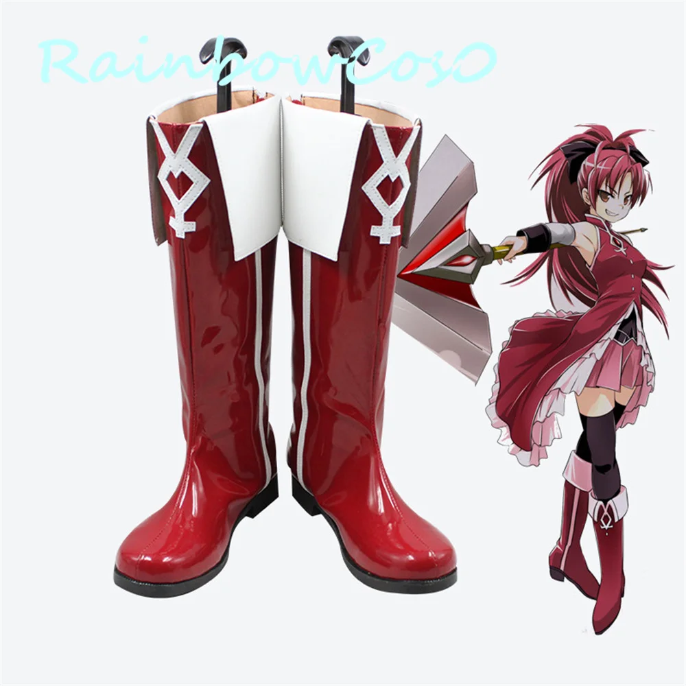 Puella Magi Madoka Magica Сакура Кёко Киоко сапоги для косплея аниме карнававечерние