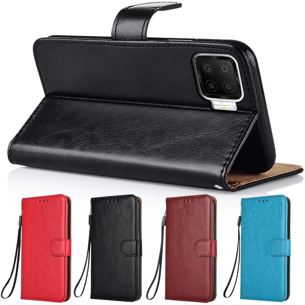 Wallet Leather Case for OPPO F17 F19 X2 X3 Neo Reno5 Pro Plus Reno4 Z F Lite Realme C15 C17 C20 C21 C25 V5 V11 V13 V15 Cover