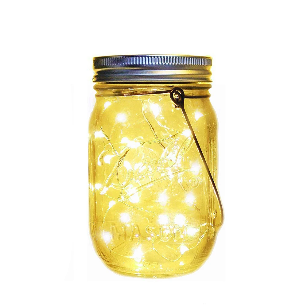 Светильник на солнечной батарее сказочный светильник крышка для каменной банки