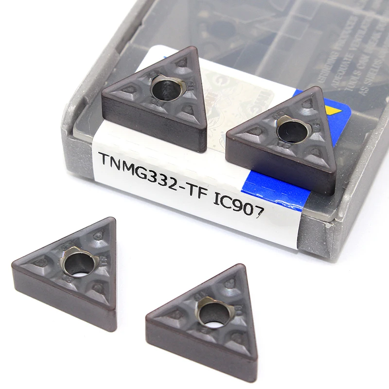 10 шт. TNMG160408 TF IC907/IC908 TNMG332 твердосплавные вставки внешний токарный инструмент TNMG 160408 CNC последний станок Режущий инструмент
