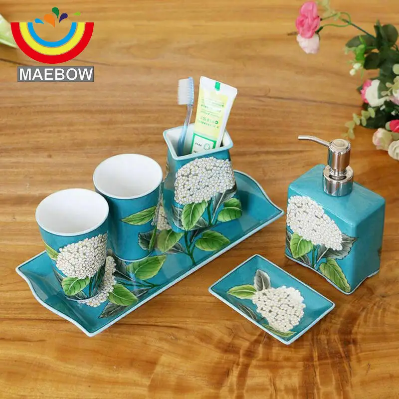 Красивая ручная краска коллекционный домашний дозатор мыла Фарфоровые