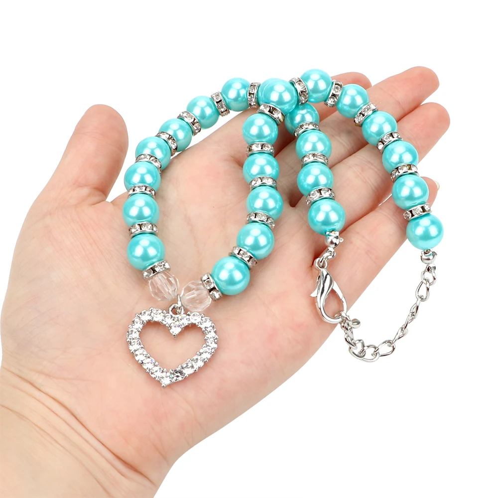 S/L Размер щенок собака кошка жемчужное ожерелье для домашних животных аксессуары