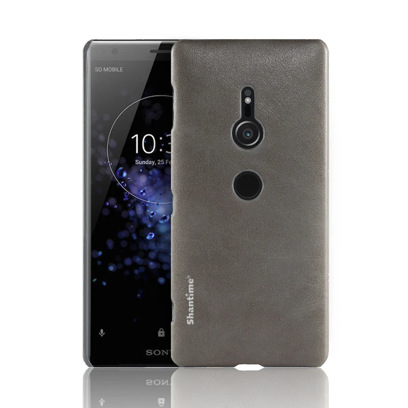 Для sony Xperia XZ2 деловой чехол для sony Xperia XZ2 Премиум чехол для телефона для sony Xperia XZ3 из искусственной кожи чехол-бумажник - Цвет: Gray