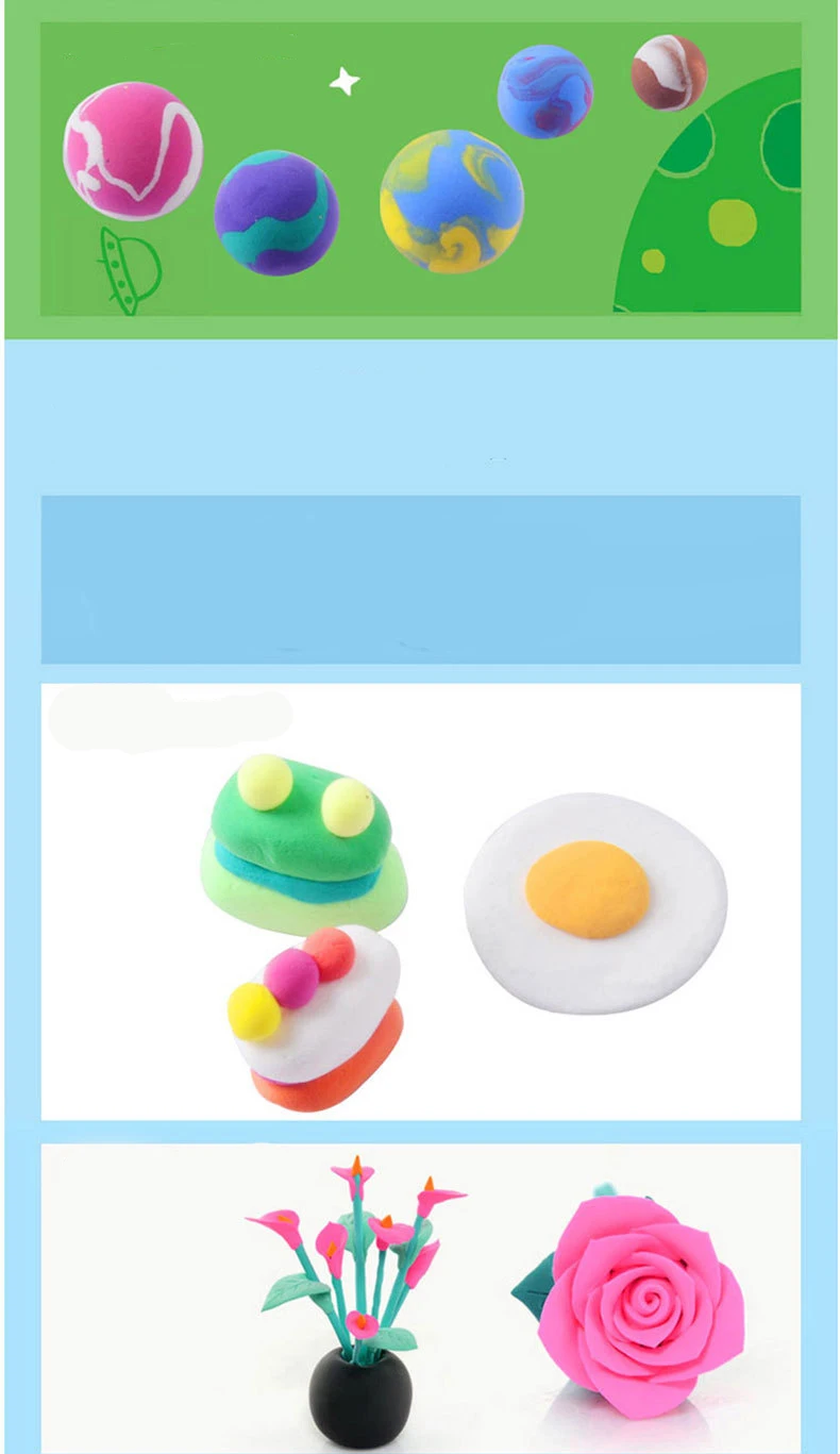 Kids Polymer Clay Super Light slime kit DIY Modelling Clay Slime Soft Intelligent Plasticine Learning Education Children For Toy