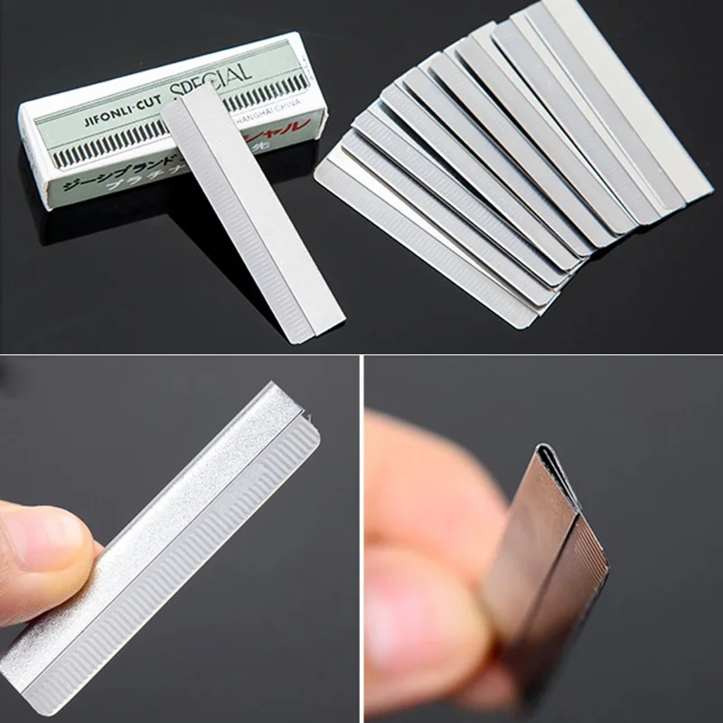 

100pcs/1Pack Eyebrow Trimmer Razor Blade Stainless Steel Microblading eyebrow Knife for Permanent Makeup Brow Tattoo Beauty Tool