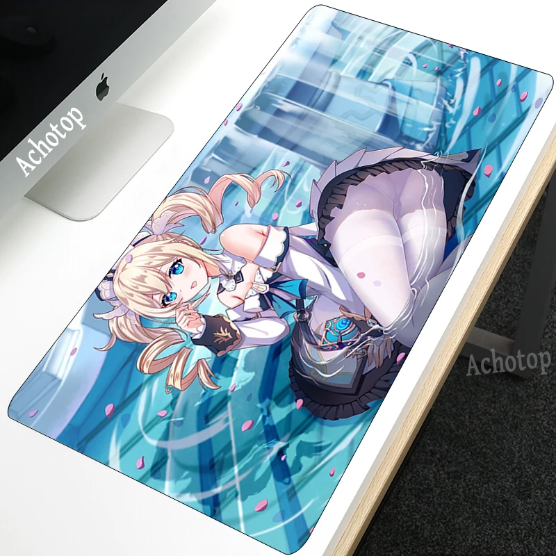 

Genshin Impact Large Mouse Pad Gaming Accessories XXL PC Laptop Gamer Mousepad Anime Antislip Cartoon Mat Keyboard Desk soft Mat