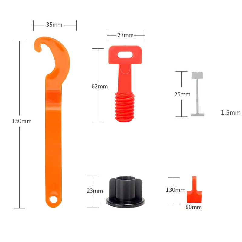 30 шт. система выравнивания уровня для напольного покрытия настенной плитки