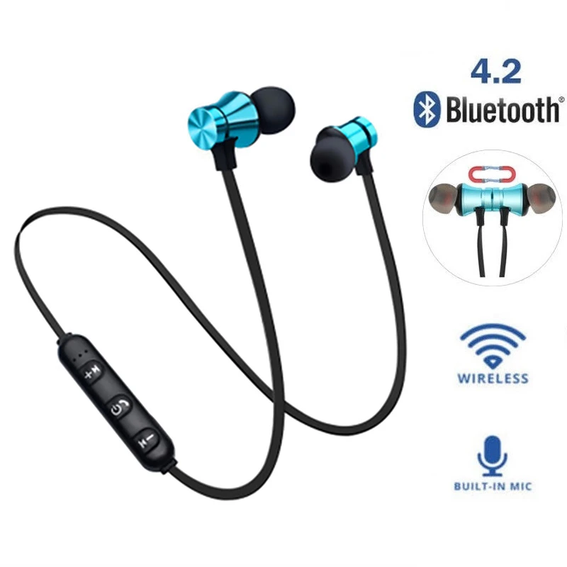 Магнитные беспроводные Bluetooth наушники водонепроницаемые мужские спортивные наушники беспроводные стерео наушники-вкладыши с микрофоном для IPhone Xiaomi