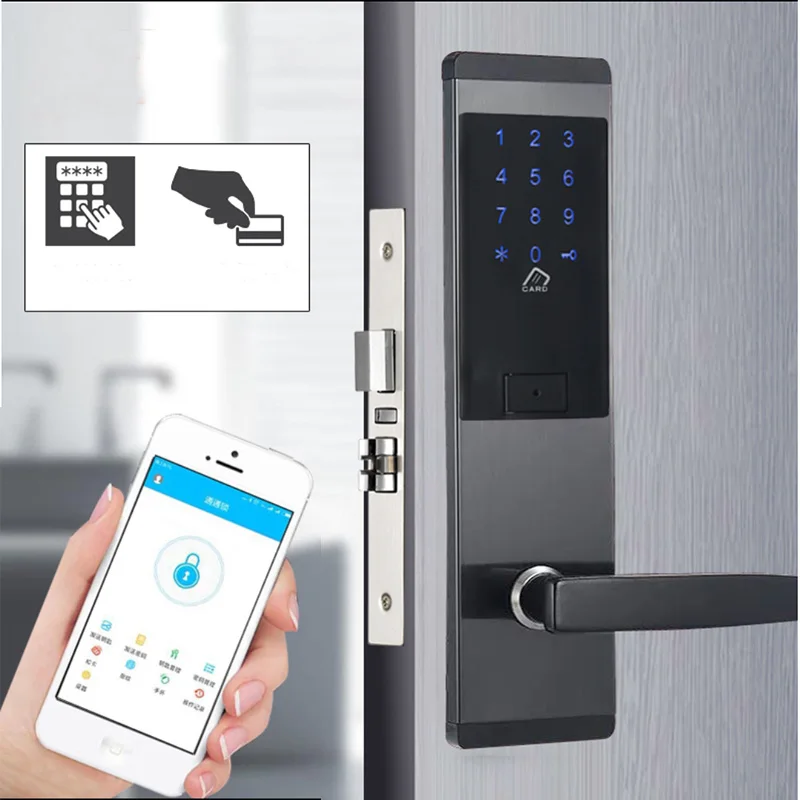 

Electric Lock TTLOCK APP Remote Unlock Digital Touch Screen Keypad Code Home Security Door Lock Smart Door Access Control