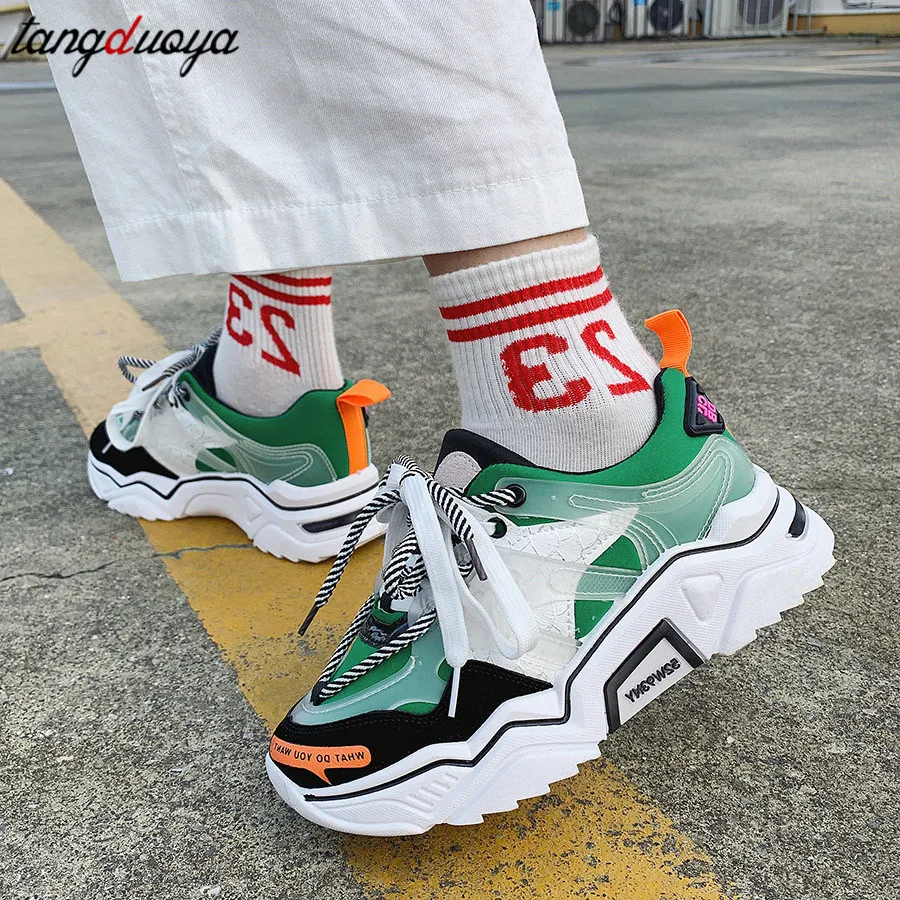 Массивные кроссовки женская спортивная обувь на платформе для бега женские