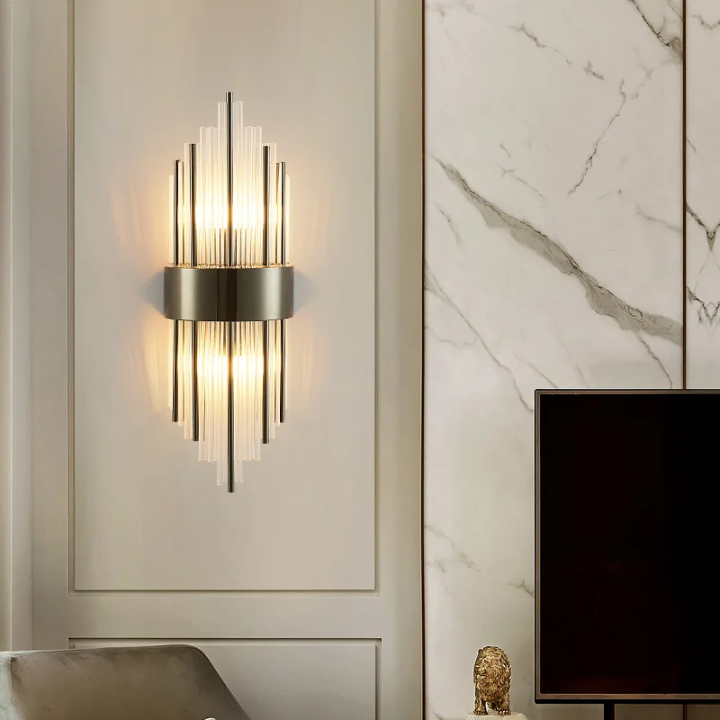 Современные хрустальные Настенные светильники FSS для гостиной спальни