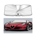 Для Alfa Romeo Stelvio Giulia Giulietta 147 156 159 GT Tonale 8C Автомобильный логотип складной солнечный зонт ветровое стекло Солнцезащитный зонт