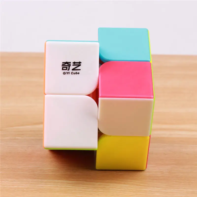 QIYI QIDI 2X2X2 Magic Скорость CUBE карман липкие головоломки Профессиональный Кубик Рубика