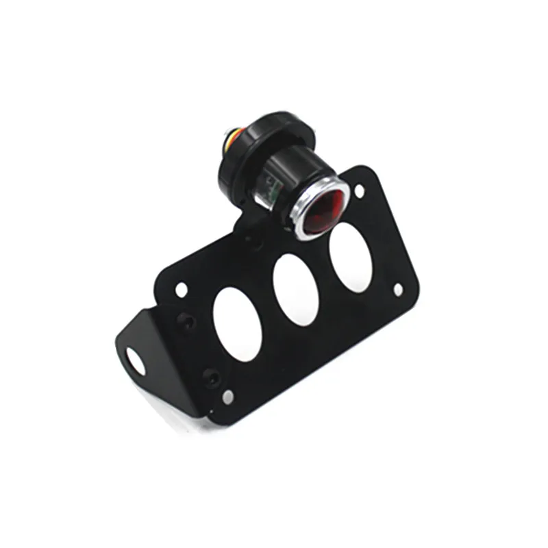Motorcycle Side Mount License Plate Tail Light Bracket Metric Choppers Dirt BikeDual Sport bike Cruiser Bobber Touring Atv| |