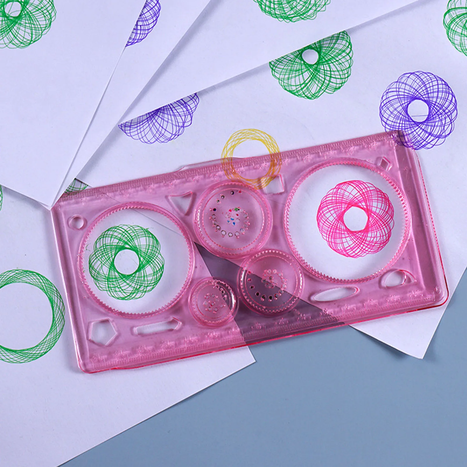 

Spirograph Ruler DIY Crystal Epoxy Mould Silicone Craft Mold Fragrance Candle Molds Creativity Making Kit Soap Mold