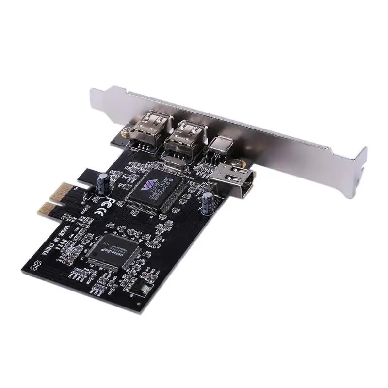 3 порта 1394A Плата расширения PCI E к IEEE 1394 1x 4Pin 2x 6Pin DV адаптер компьютерные компоненты
