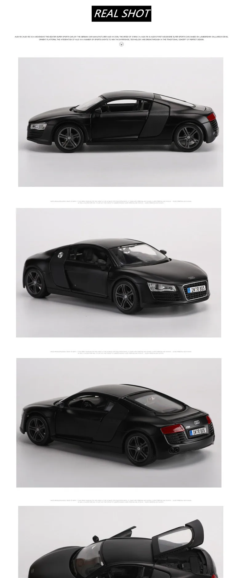 Maisto 1:24 Audi R8, модель автомобиля из сплава, модель автомобиля, украшение автомобиля, коллекция, Подарочная игрушка