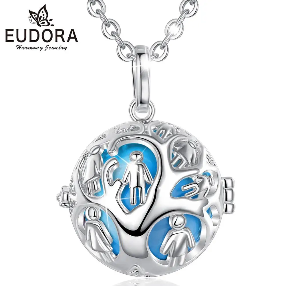 Юдора 20 мм Гармония бола шаровая клетка Кулон Дерево жизни эльф Ангел ожерелье