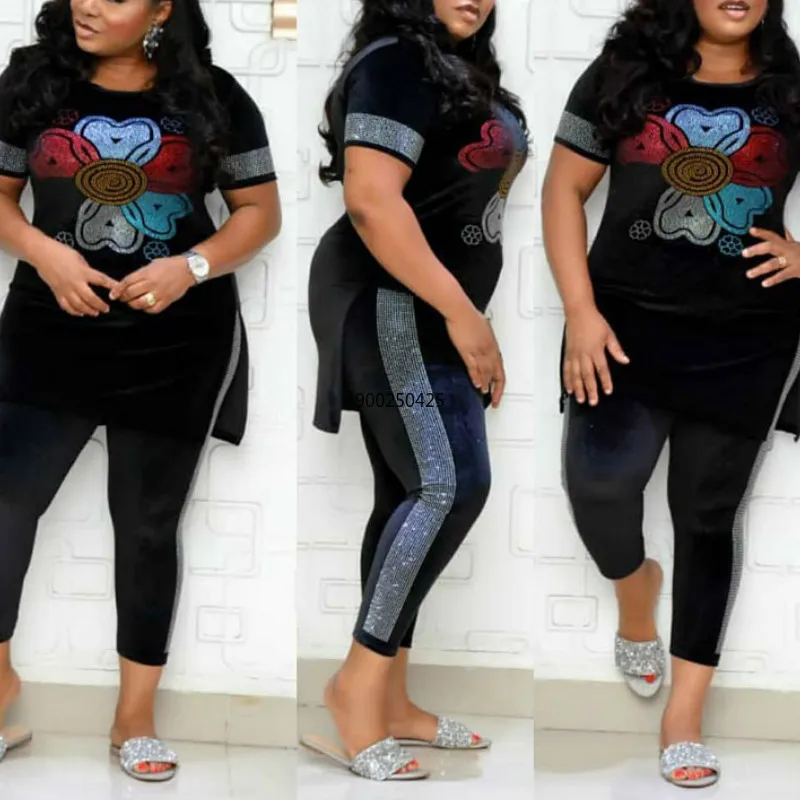 Бархатный спортивный костюм из 2 предметов женская одежда с блестками спортивная