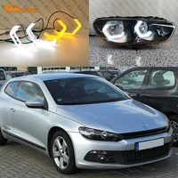 for volkswagen vw scirocco iii mk3 ultra bright crystal concept m4 iconic style led angel eyes kit halo rings car accessories