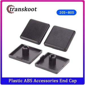 10 шт., 20 шт., 2020, 3030, 4040, 4545, 6060, 8080, черный пластик, АБС-пластик, аксессуары, Торцевая крышка для алюминиевого профиля, экструзия