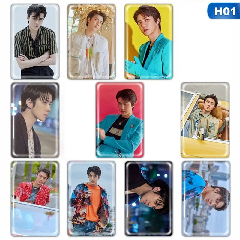 10 шт./компл. KPOP EXO карта для фотографии стикер карты держатель карт стационарный