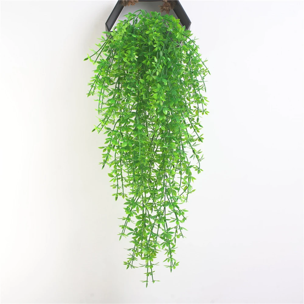 Искусственное растение с 5 вилками подвесное искусственными листьями для