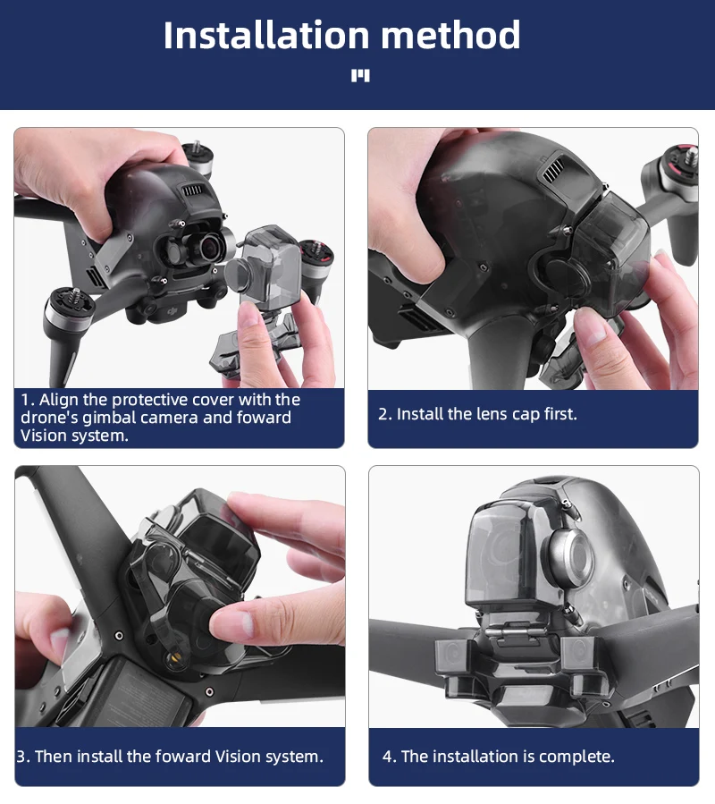 

DJI FPV Lens Down-view with Cover Protector Down-visual Lens Cap Gimbal Camera Fixed Protector DJI FPV Drone Accessories