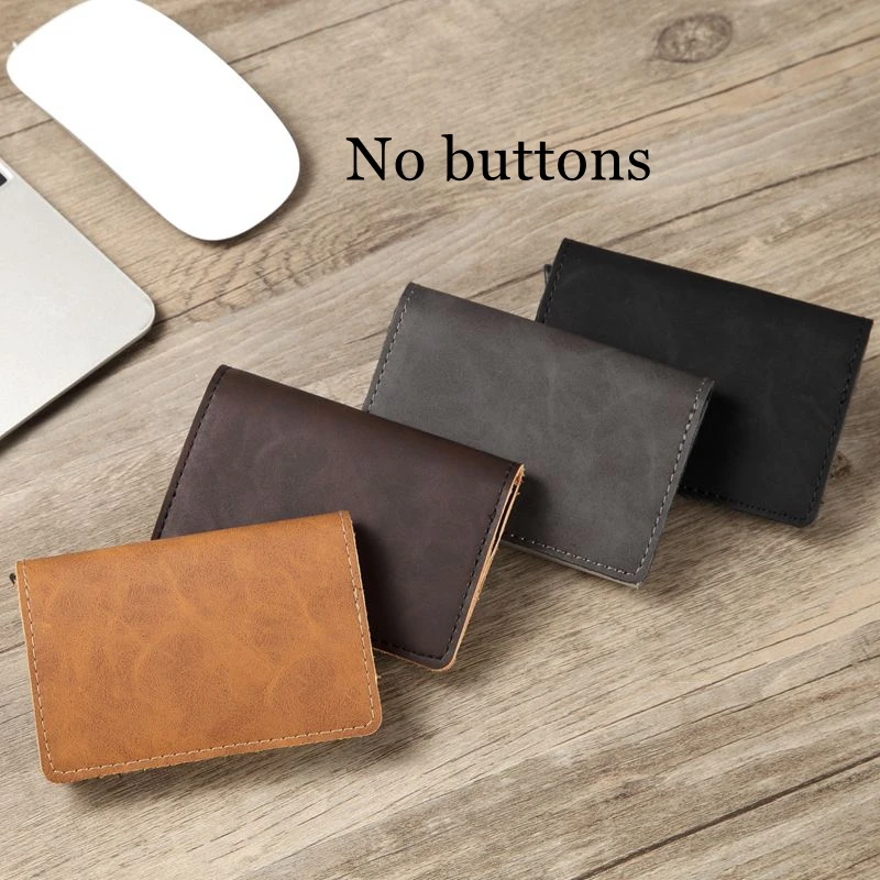 Мужской Алюминиевый бумажник из натуральной кожи RFID винтажный держатель для