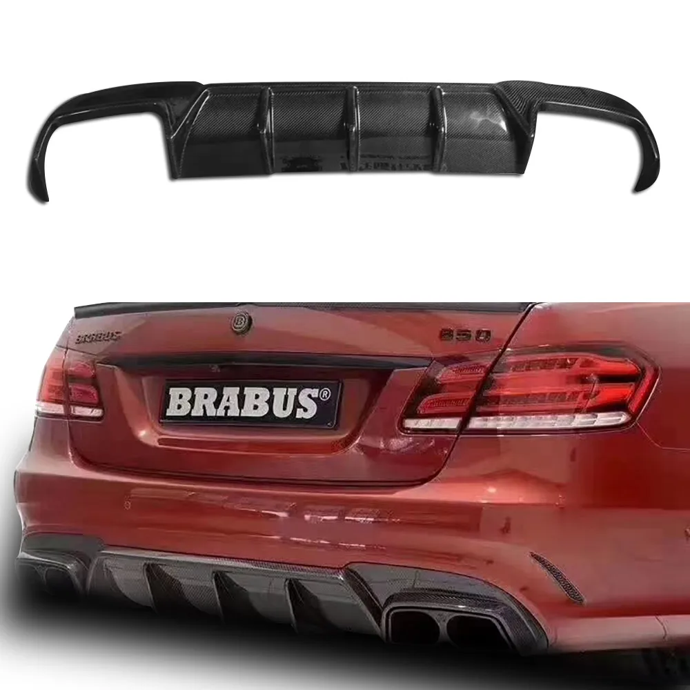 Для Benz W212 E260 E300 E63 AMG 2014 2015 2016 углеродного волокна задний спойлер диффузор защитное