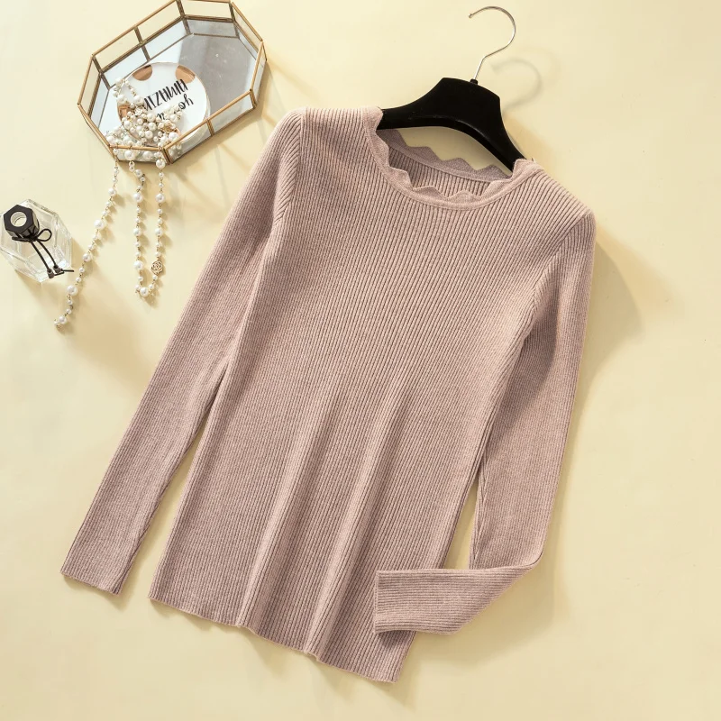 Knitted Sweater Women Cashmere Autumn Winter Casual Solid O-neck Women's Top 2019 Fashion Pullovers Coat Female Blouse Shirt Ton | Женская