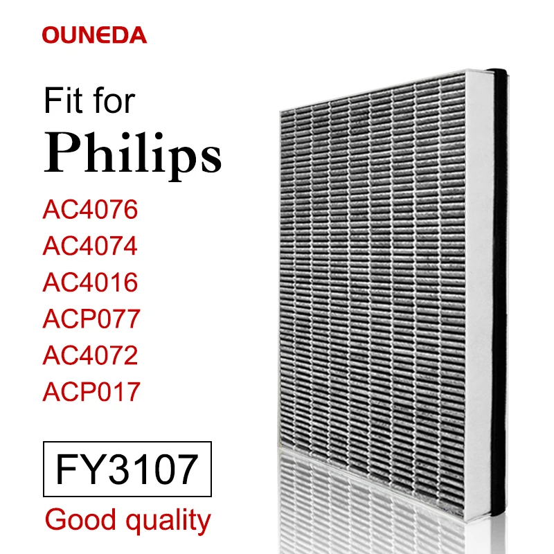 УГЛЕРОДНЫЙ тканевый Композитный фильтр FY3107 HEPA подходит для Philips AC4147 AC4016 AC4076 ACP017