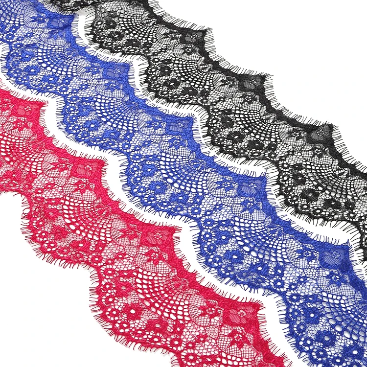 

3Yards 9.5cm 9 colors option Flower Embroidered Lace Fabric Trim Ribbons DIY Sewing Handmade Materials R0503