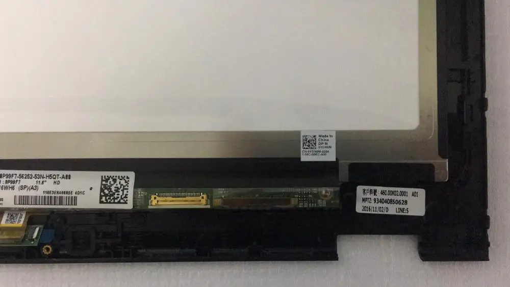 11 6 &quotЖК-сенсорный экран стекло дигитайзер в сборе для Dell Inspiron 3147 3148 3000 LP116WH6 SPA2 с