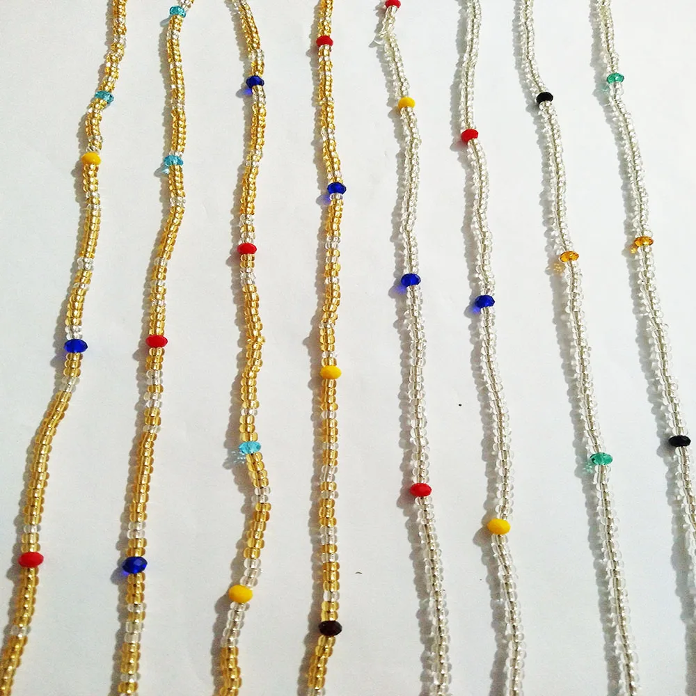 

New product 2-piece set African belly chain waist beads Bracelet bohemian style ladies fashion many styles cheap